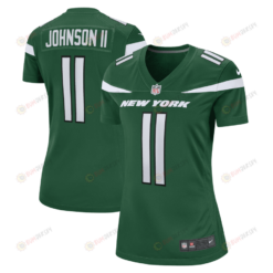 Jermaine Johnson II 11 New York Jets Women's Game Jersey - Gotham Green