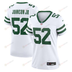 Jermaine Johnson II 52 New York Jets Women's Player Game Jersey - White