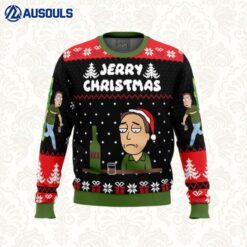 Jerry Christmas Rick and Morty Ugly Sweaters For Men Women Unisex