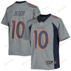 Jerry Jeudy 10 Denver Broncos Youth Inverted Team Game Jersey - Gray