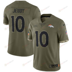 Jerry Jeudy Denver Broncos 2022 Salute To Service Limited Jersey - Olive
