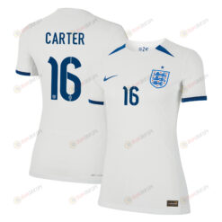 Jess Carter 16 England 1 Star Women's National Team 2023-24 World Cup Home WOMEN Jersey