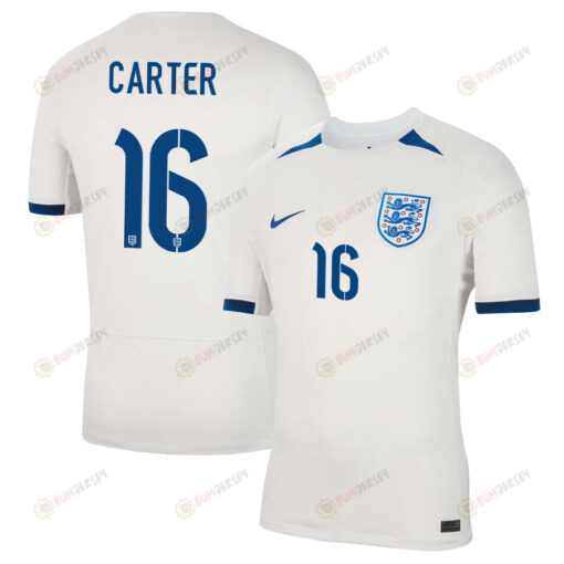 Jess Carter 16 England Women's National Team 2023-24 World Cup Home Men Jersey