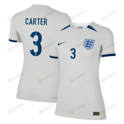 Jess Carter 3 England Women's National Team 2023-24 World Cup Home Women Jersey