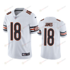 Jesse James 18 Chicago Bears White Vapor Limited Jersey