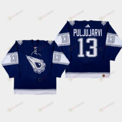 Jesse Puljujarvi 13 Edmonton Oilers 2022-23 Reverse Retro 2.0 Navy Jersey