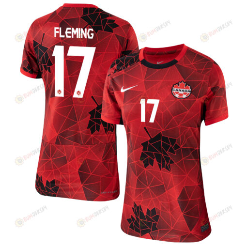 Jessie Fleming 17 Canada Women's National Team 2023-24 World Cup Home Women Jersey