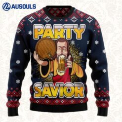 Jesus Party Savior Ugly Sweaters For Men Women Unisex