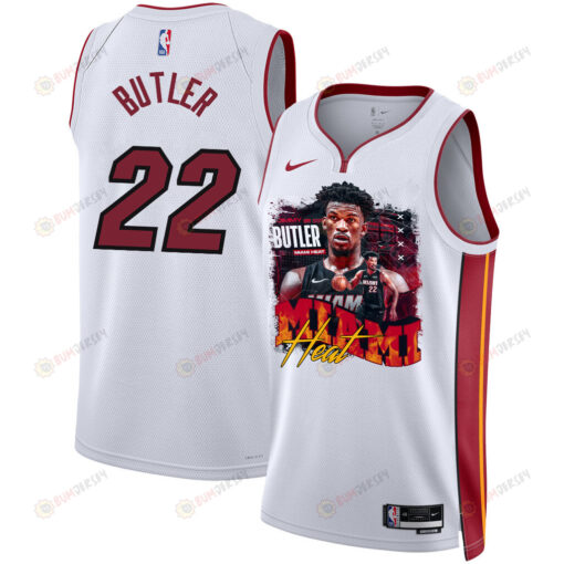 Jimmy Butler 22 Miami Heat Star Performer 2023 Champions Swingman Jersey - White