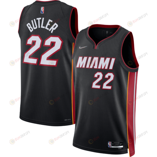 Jimmy Butler Miami Heat /22 Diamond Swingman Jersey - Icon Edition - Black Jersey