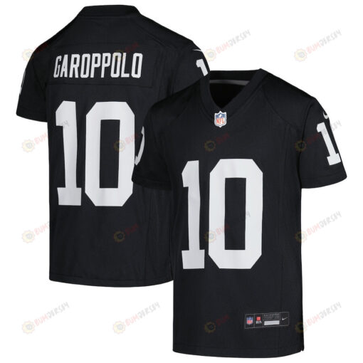 Jimmy Garoppolo 10 Las Vegas Raiders Youth Jersey - Black