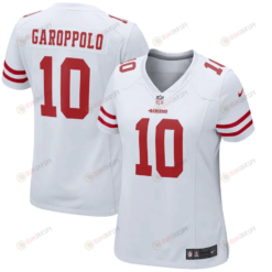 Jimmy Garoppolo 10 San Francisco 49ers Women's Team Color Game Jersey - White