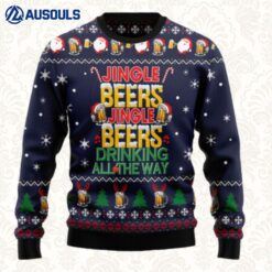 Jingle Beers Drinking All The Ways Ugly Sweaters For Men Women Unisex