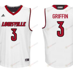 Jo Griffin 3 Louisville Cardinals College Basketball Men Jersey - White