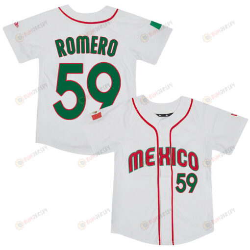 JoJo Romero 59 Mexico Baseball 2023 World Baseball Classic Jersey - White