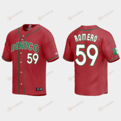 JoJo Romero 59 Mexico Baseball 2023 World Baseball Classic Replica Jersey - Red