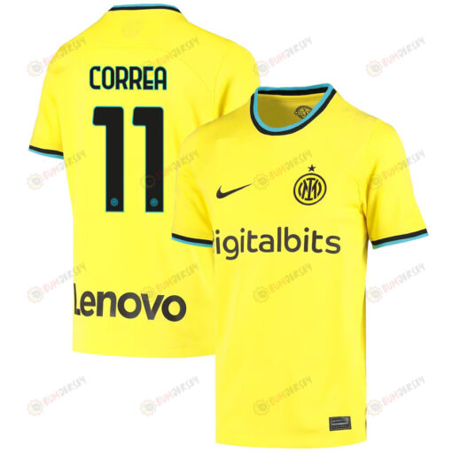 Joaqu?n Correa 11 Inter Milan 2022/23 Third Jersey - Youth