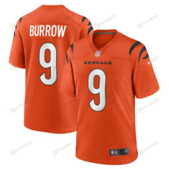 Joe Burrow 9 Cincinnati Bengals Alternate Game Jersey - Orange