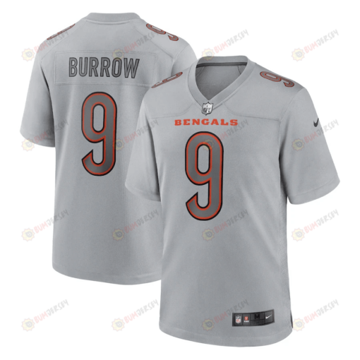 Joe Burrow 9 Cincinnati Bengals Atmosphere Fashion Game Jersey - Gray