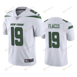 Joe Flacco 19 New York Jets White Vapor Limited Jersey