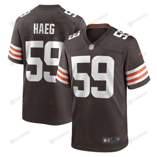 Joe Haeg Cleveland Browns Game Player Jersey - Brown