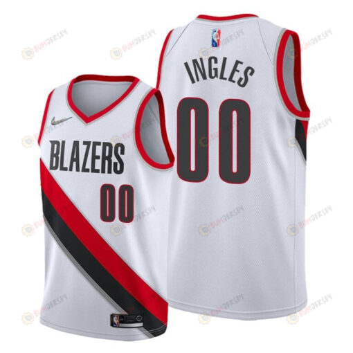 Joe Ingles 00 Portland Trail Blazers 2022 Association Edition White Jersey Diamond Badge - Men Jersey