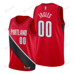 Joe Ingles 00 Portland Trail Blazers Statement Edition Red Jersey 2022 Trade - Men Jersey