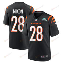 Joe Mixon 28 Cincinnati Bengals Super Bowl LVII Champions Men's Jersey - Black