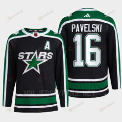 Joe Pavelski 16 Reverse Retro 2.0 2022 Dallas Stars Black Jersey Pro Primegreen