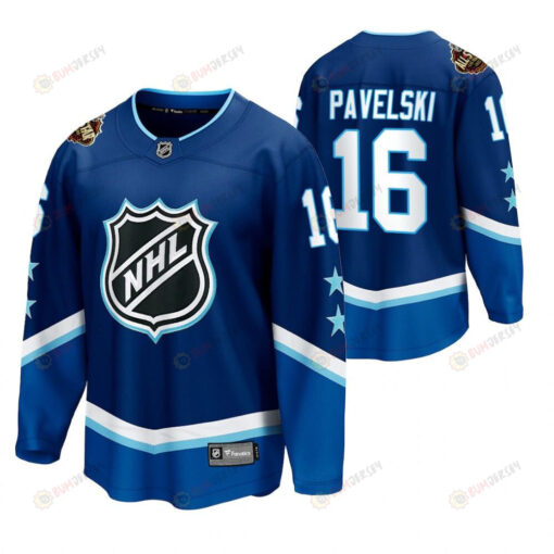 Joe Pavelski Stars Blue 2022 All-Star 16 Jersey Western Conference Jersey