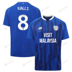 Joe Ralls 8 Cardiff City FC 2023-24 Home Men Jersey - Blue