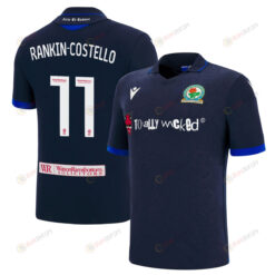 Joe Rankin-Costello 11 Blackburn Rovers 2022-23 Away Jersey - Navy