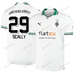 Joe Scally 29 Borussia M?nchengladbach 2023-24 Home Men Jersey - White