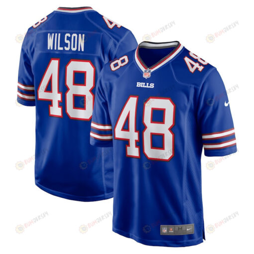 Joel Wilson 48 Buffalo Bills Team Game Men Jersey - Royal