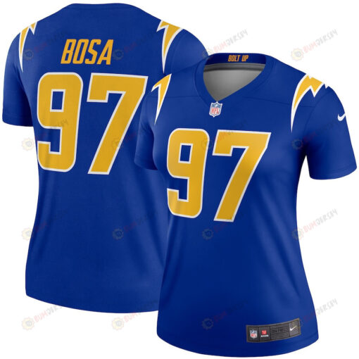 Joey Bosa 97 Los Angeles Chargers Women's 2nd Alternate Legend Jersey - Royal