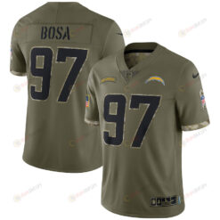 Joey Bosa Los Angeles Chargers 2022 Salute To Service Limited Jersey - Olive