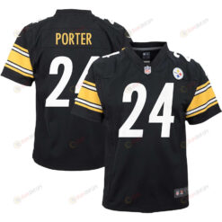 Joey Porter Jr. 24 Pittsburgh Steelers Youth Jersey - Black