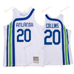 John Collins 20 Atlanta Hawks HWC Throwback Jersey White