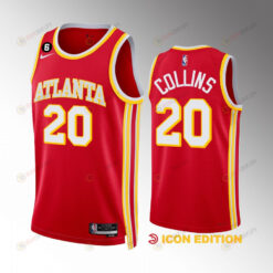 John Collins 20 Atlanta Hawks Icon Edition Red Jersey 2022-23 Swingman