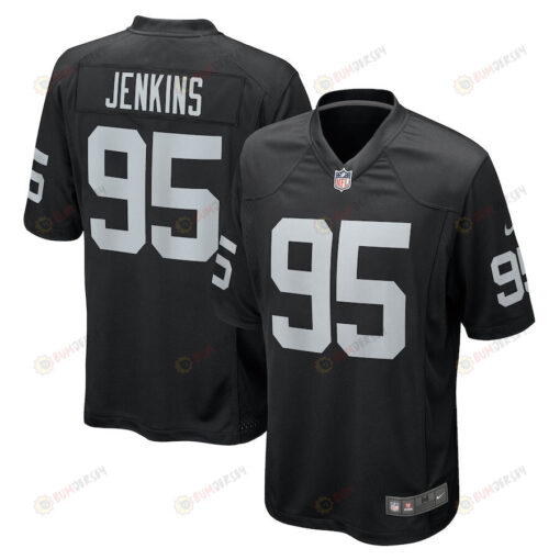 John Jenkins 95 Las Vegas Raiders Game Men Jersey - Black