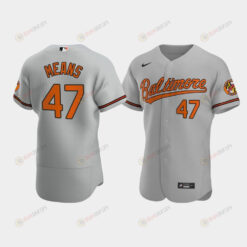 John Means 47 Baltimore Orioles Gray Road Jersey Jersey