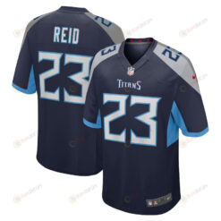 John Reid 23 Tennessee Titans Home Game Player Jersey - Navy
