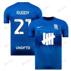 John Ruddy 21 Birmingham City 2023/24 Home Men Jersey - Blue