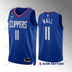 John Wall 11 LA Clippers Royal Icon Edition Jersey 2022-23 NO.6 Patch