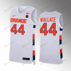John Wallace 44 Syracuse Orange White Jersey College Basketball