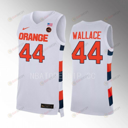 John Wallace 44 Syracuse Orange White Jersey College Basketball