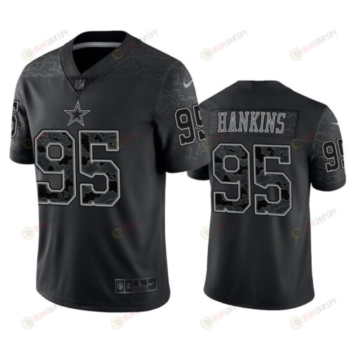 Johnathan Hankins 95 Dallas Cowboys Black Reflective Limited Jersey - Men