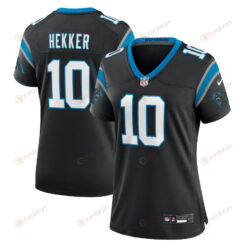 Johnny Hekker 10 Carolina Panthers Women's Team Game Jersey - Black