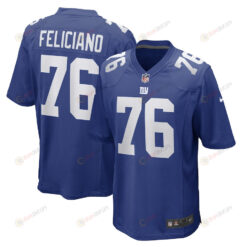 Jon Feliciano 76 New York Giants Game Player Jersey - Royal