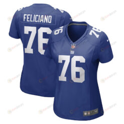 Jon Feliciano New York Giants Women's Game Player Jersey - Royal